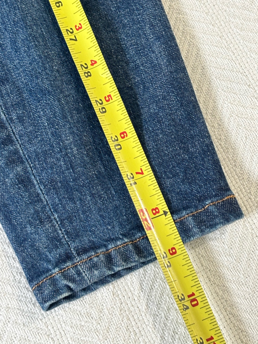 Everlane High-Rise Slim Straight Jeans in Blue Denim - Picture 9 of 11